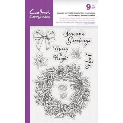 Crafter's Companion Clear Stamps - Season’s Greetings